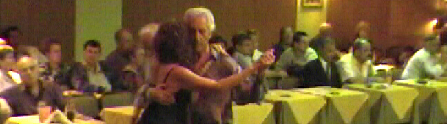 Alejandra Todaro y «El Gallego" Jorge Garcia at Celia's